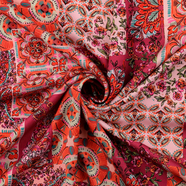 Viscose Twill fabrik Helles Pink 