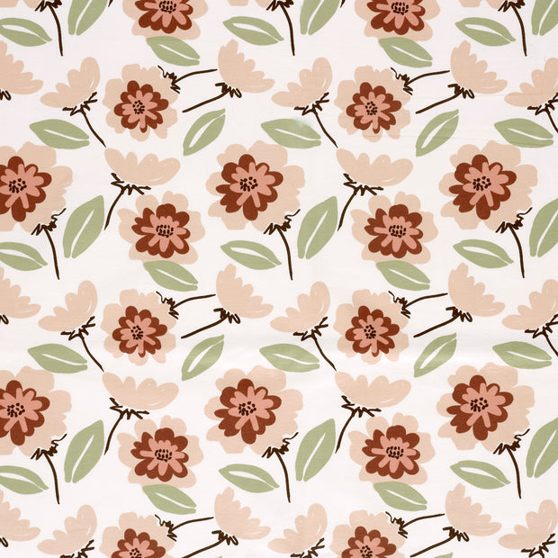 French Terry fabric Off White matte 