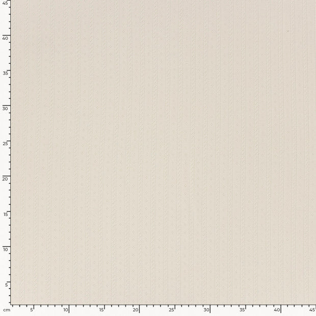 Pinpoint fabric Unicolour Ivory