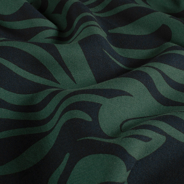 Viscose Twill fabric Abstract Petrol