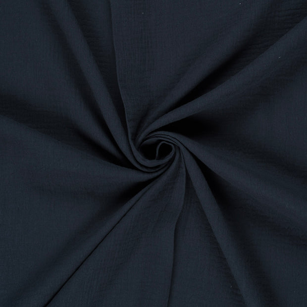 Muslin fabric Navy 