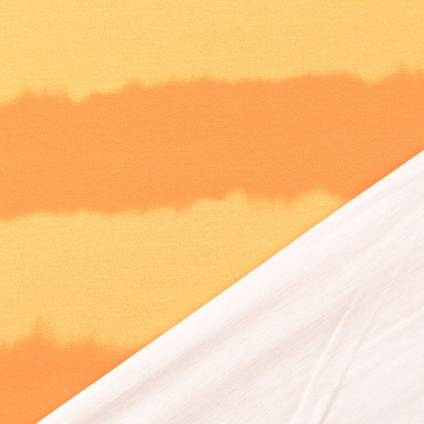 French Terry fabric Orange digital printed 