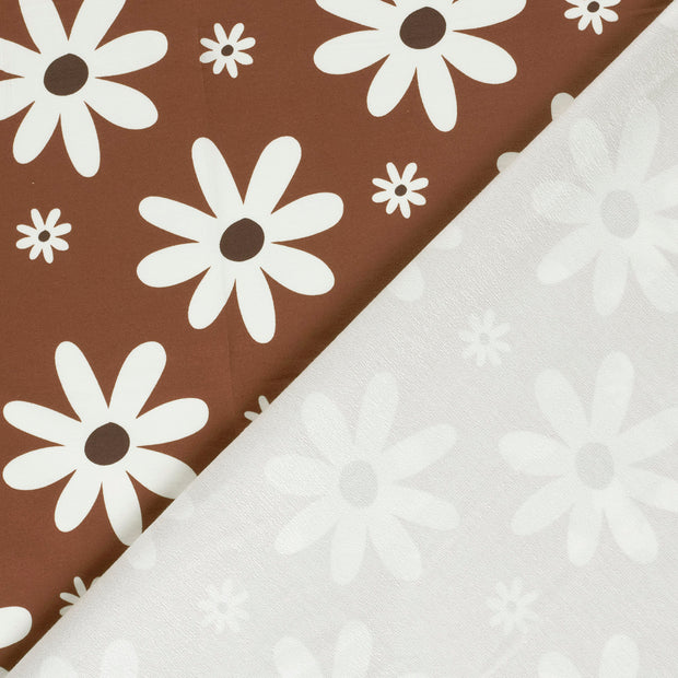 French Terry fabric Flowers printed 