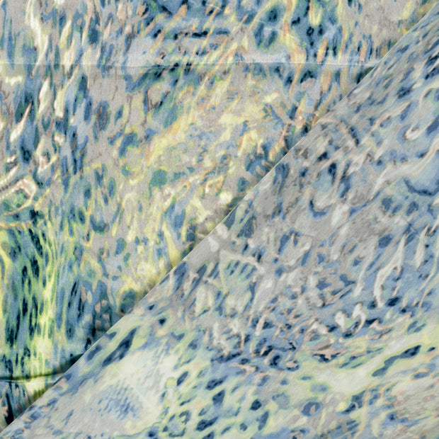 Satin Velvet fabric Abstract printed 