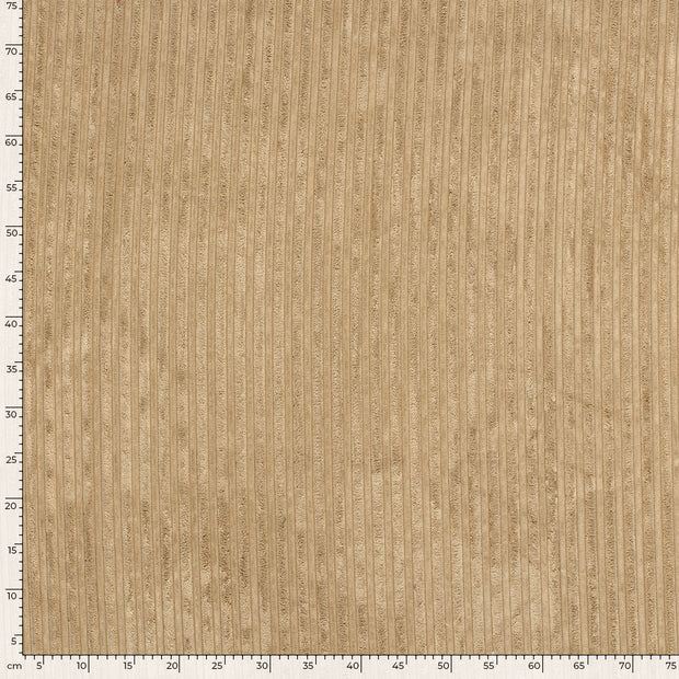 Corduroy 4.5w fabric Unicolour Camel