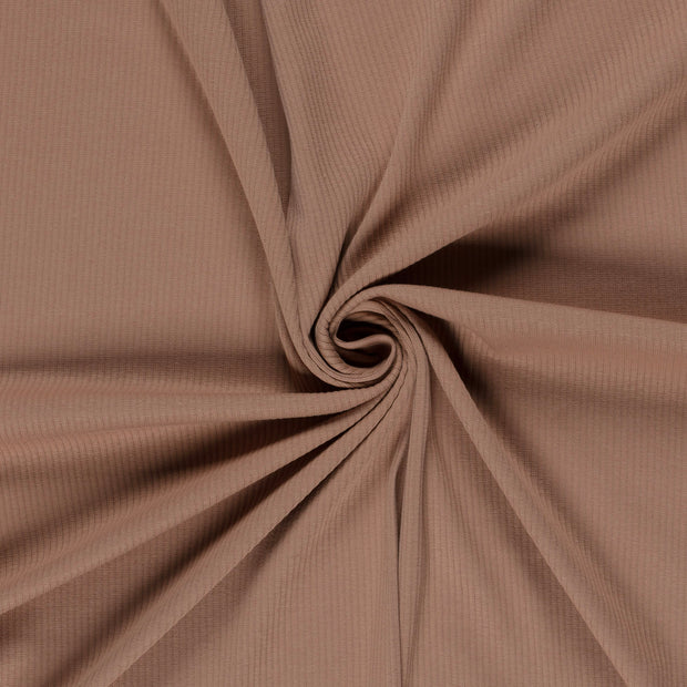 Rib Jersey fabric Camel 