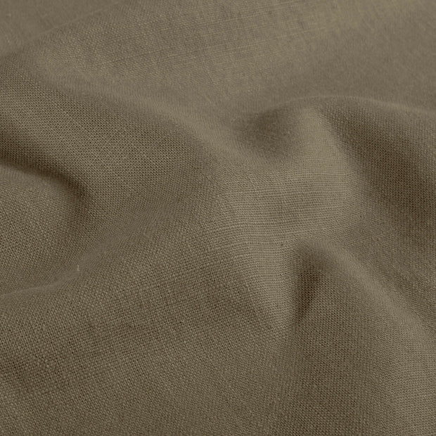Linen fabric Unicolour Taupe Grey