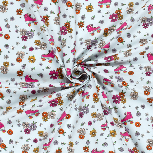 Jersey fabric Light Blue printed 