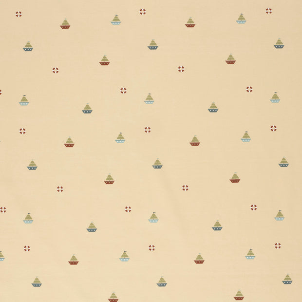 Jersey tissu Beige doux 