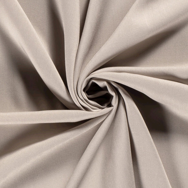 Viscose Poplin fabrik Uni Beige