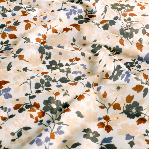 Swimwear Jersey UPF50 Recycled fabric Flowers Off White