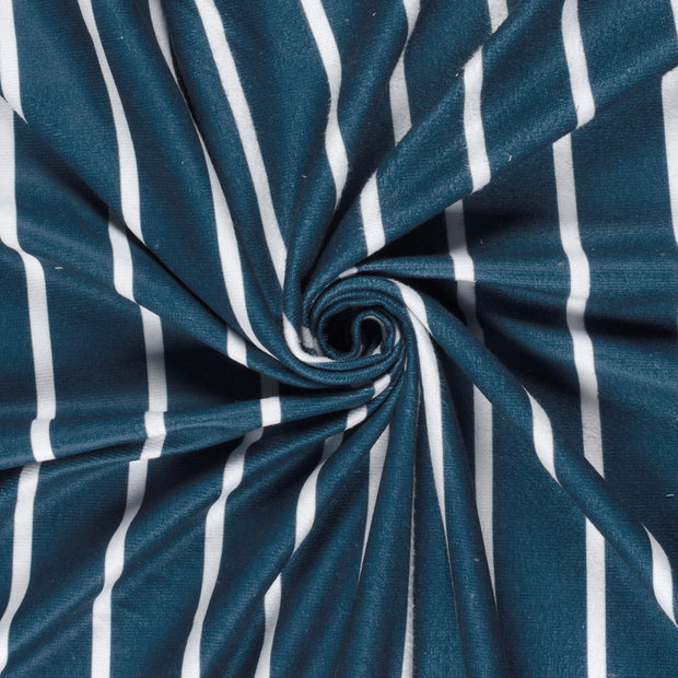 Beach towel fabric Navy digital printed 
