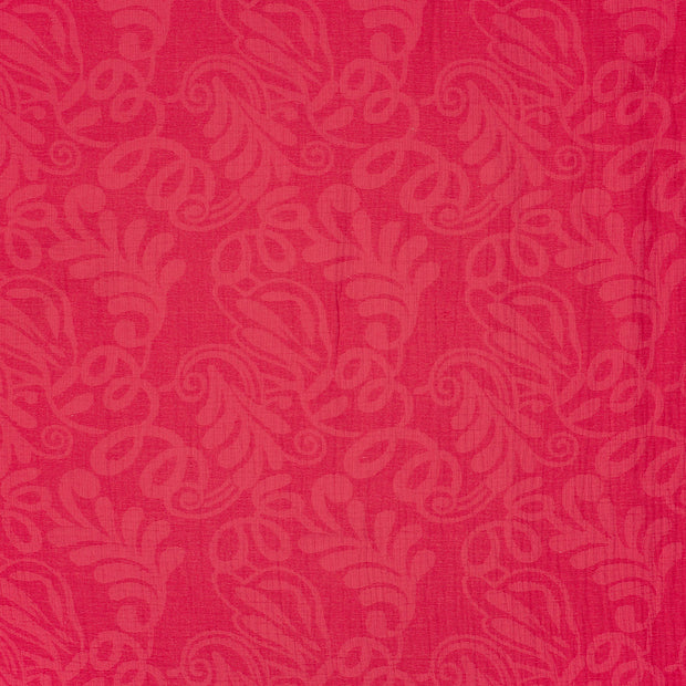 Woven Cotton Linen fabric Dark Red matte 