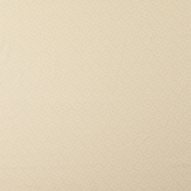 Cotton Poplin fabric Flowers Nude