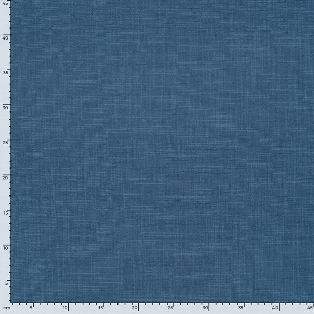 Muslin fabric Unicolour Indigo