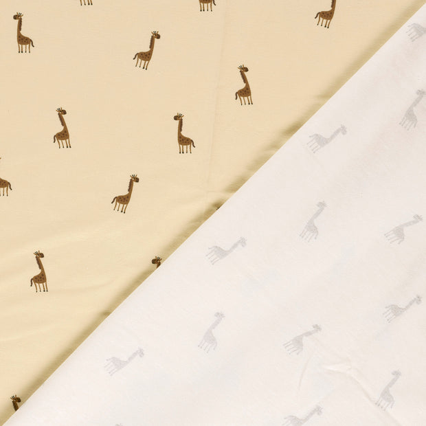 Jersey fabric Giraffes printed 