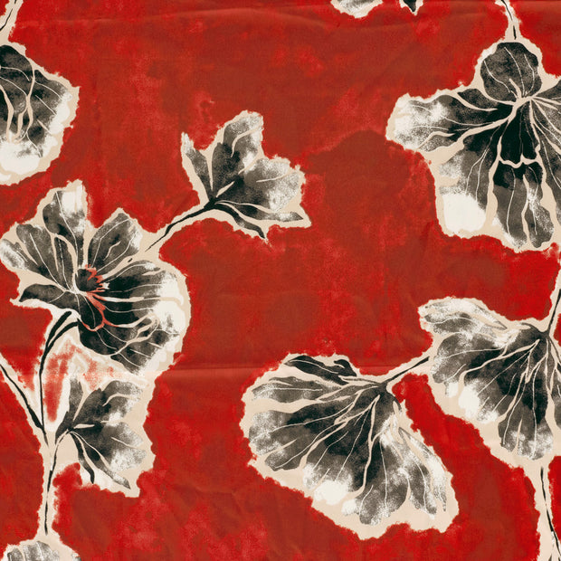 Satin Duchesse fabric Coral slightly shiny 