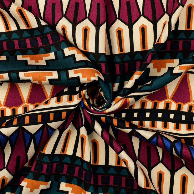 Viscose Satin fabric Multicolor 