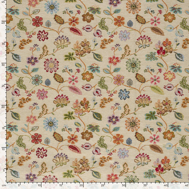 Gobeline fabrik Blumen Beige