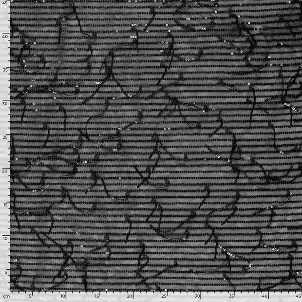 Mesh fabric Unicolour Black