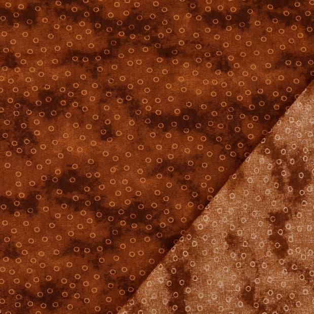 Cotton Poplin fabric Brown 
