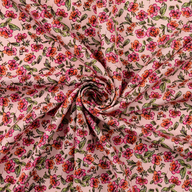 Viscose Twill stof Licht roze 