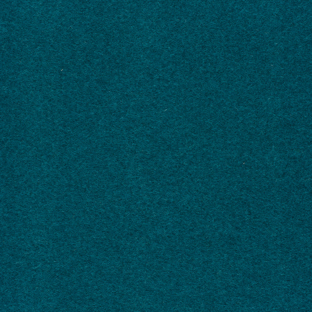 Chiffon en laine tissu Bleu Canard mat 