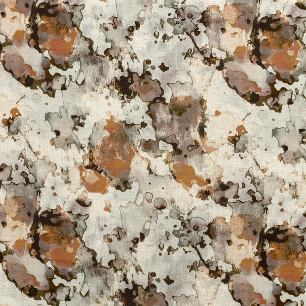 Viscose Lin Chaine et Trame tissu Beige mat 