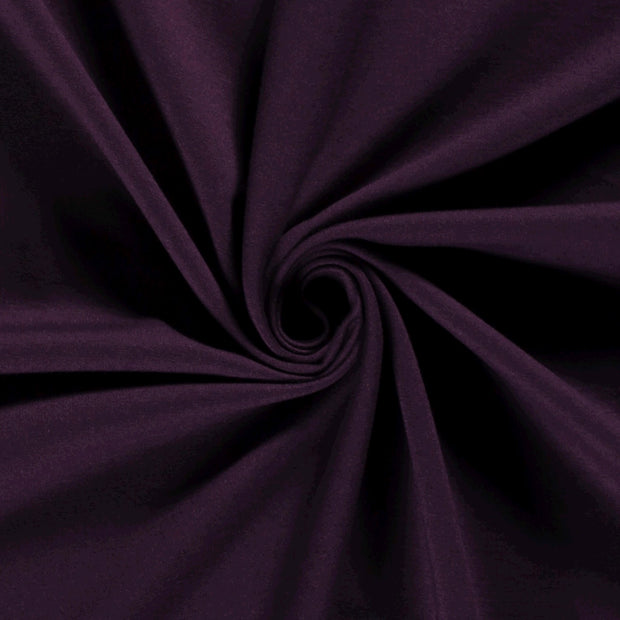 Punta di Roma fabric Unicolour Aubergine