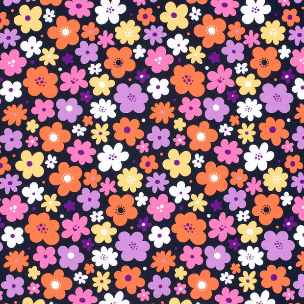 French Terry fabric Navy matte 