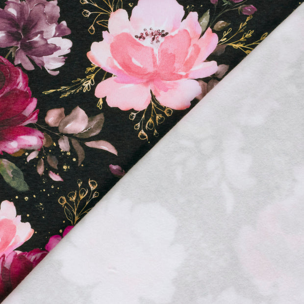 Jogging fabric Roses digital printed 