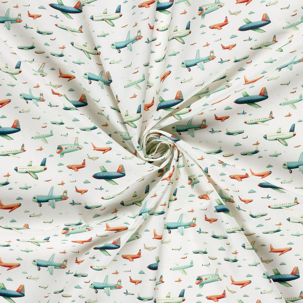 Cotton Poplin fabric Off White 