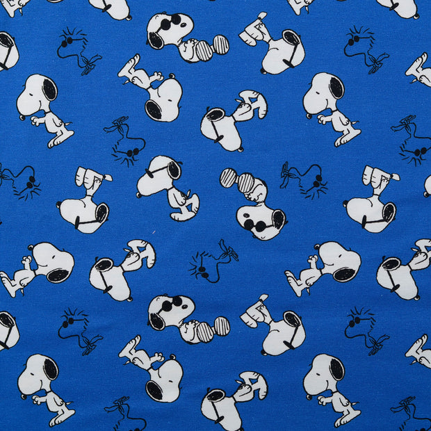 Jersey fabric Food Light Blue