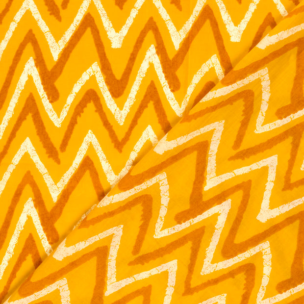 Voile fabric Abstract printed 