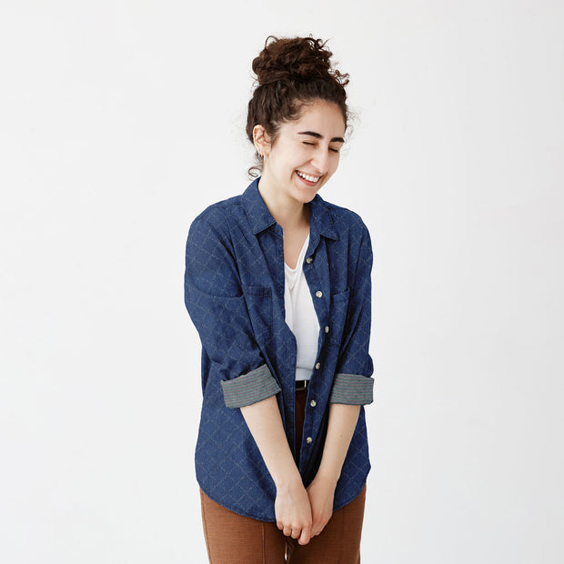 Denim fabric Checks 