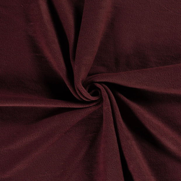 Polar Fleece fabric Bordeaux brushed 