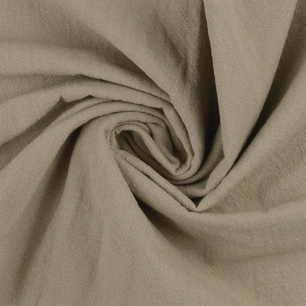 Cotton Poplin fabric Beige 