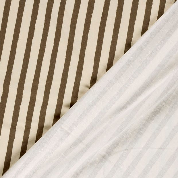 French Terry GOTS organic fabric Stripes digital printed 