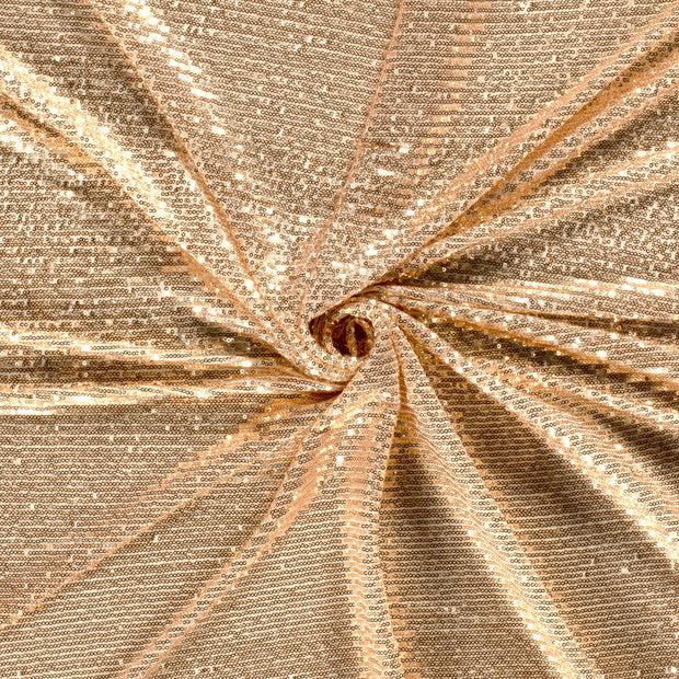 Mesh fabric Gold Sequins 