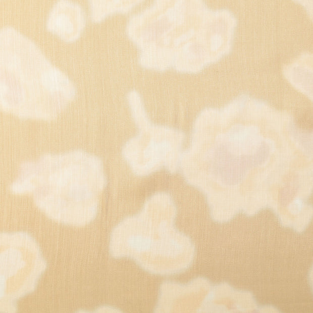Viscose Satin fabric Camouflage Beige