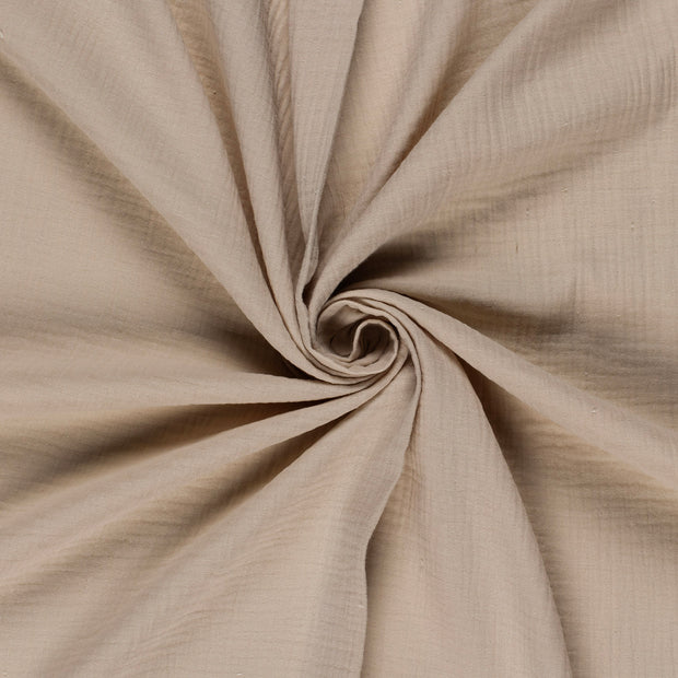 Muslin fabric Beige 