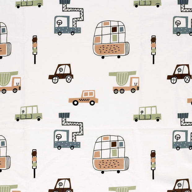 French Terry fabric Off White matte 
