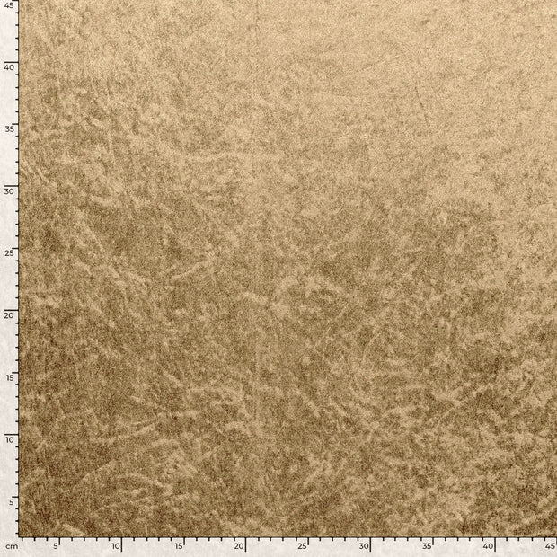 Velours fabric Unicolour Taupe Grey