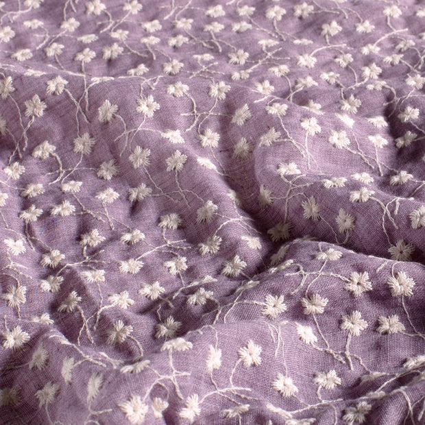 Lace fabric Flowers Mauve