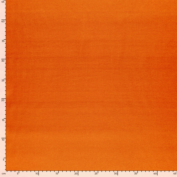 Satin fabric Unicolour Oker