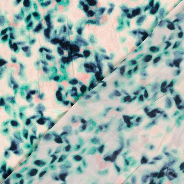 Satin Velvet fabric Abstract printed 