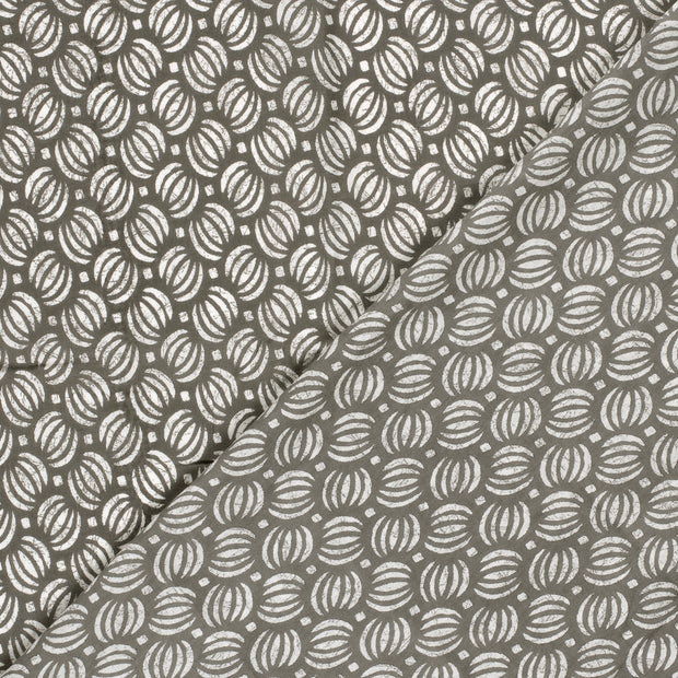 Voile fabric Abstract printed 
