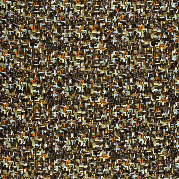Viscose Nylon Crepe fabrik Dunkelbraun 