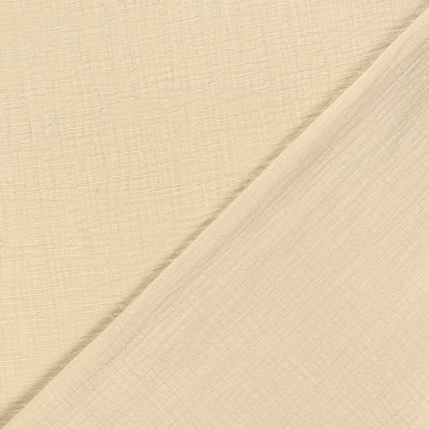 Muslin fabric Unicolour slub 