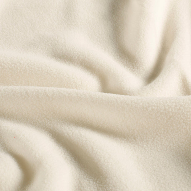 Fleece fabric Unicolour Off White